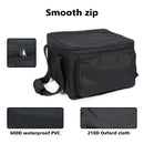 Fieryzeal Black 600D Waterproof Par Light Bag PVC 210D Lining Stage Lighting Bag for 20×14.5×14.5CM Par Lights