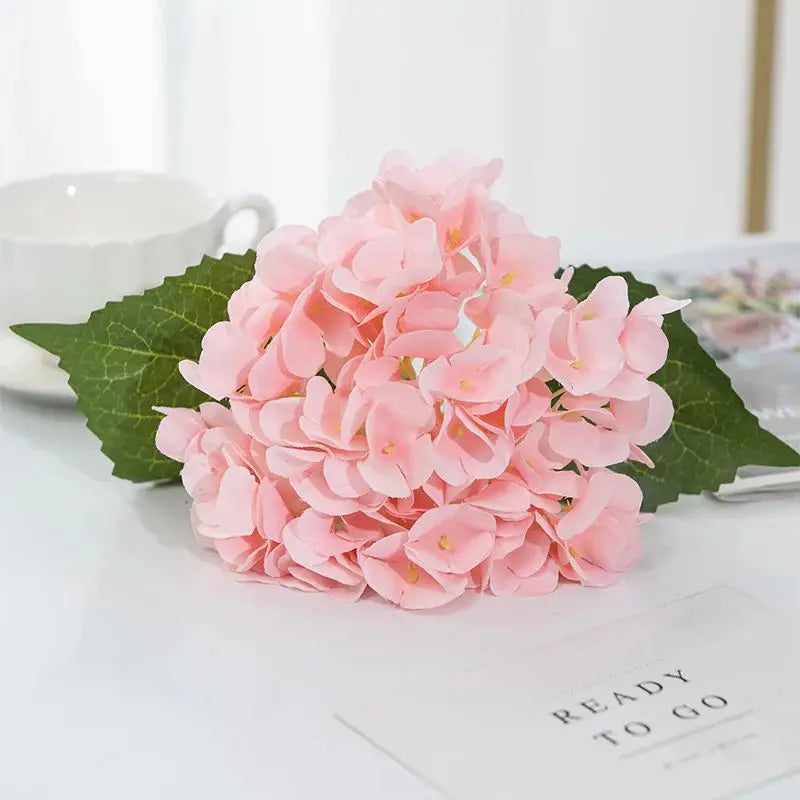 Silk Hydrangea Bouquet, Decorative Flowers, Bridal Accessories,