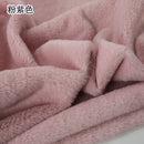Plain Faux Fur Fabric Smooth Clothes Coats Dolls Sewing Thickened Imitation  Rabbit Plush Textile Soft Silky.