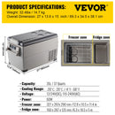 SucceBuy 20L 22L 35L 45L 55L Car Refrigerator Mini Fridge Freezer Portable Compressor Cooler DC 110-240V Ice Box for Camping