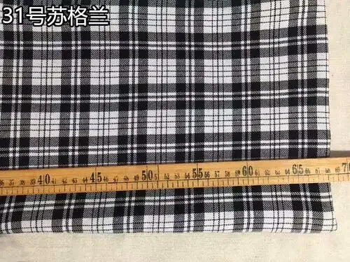 Plaid Fabric Christmas By Meter for Skirt Uniform Dresses Background Diy Sewing Scottish Style Cloth Soft Breathable Comfortable