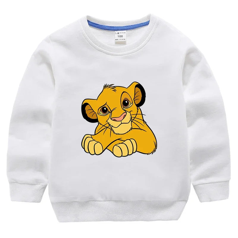 Potdemiel The Lion King, Sweatshirts Toddler Baby Girls, Clothes Children Boys, Spring Autumn, Cute Long Sleeve Fashion, Top.