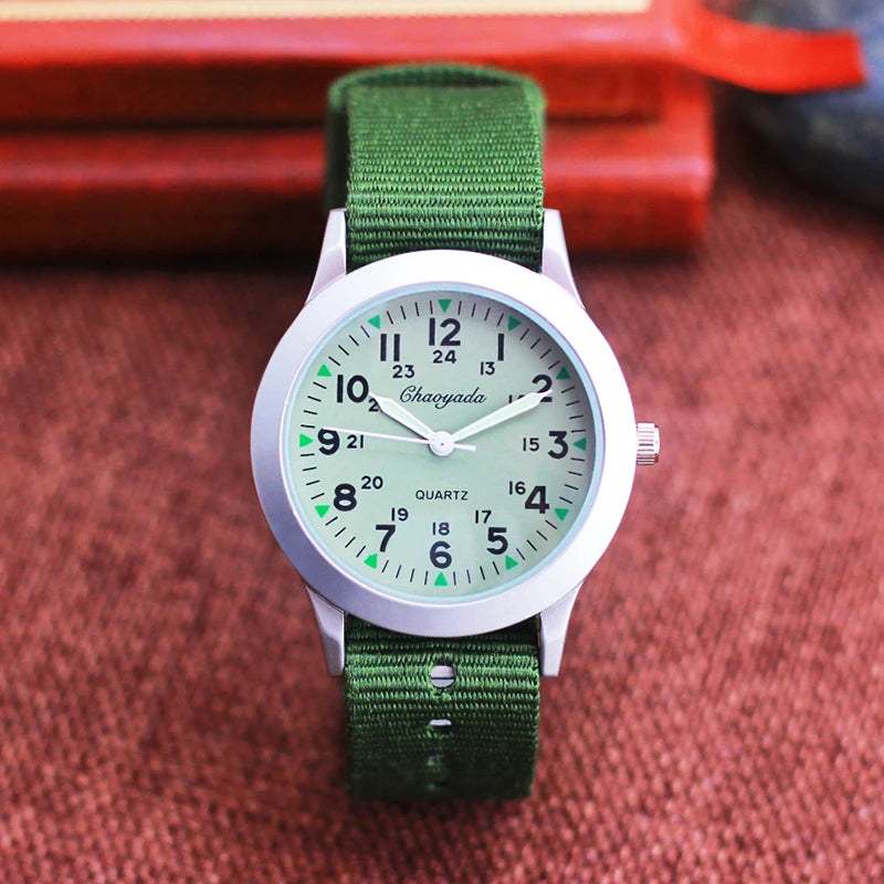 Famous brand chaoyada high quality fashion children boys girls students man canvas Breathable Sweat-proof 24hours watches. - 2025
