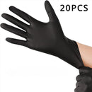 100/50/20PCS Black Nitrile Gloves Thickened Disposable Gloves for Cleaning Hairdressing  Waterproof Dishwashing Tattoo Gloves - BUY ABROAD NOW