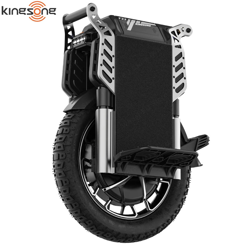 Newest KingSong F22 Pro 176V 3108Wh 50S Battery 5500W Motor 130+ km/h Idle Speed 100mm Travel Suspension 2.75-14 Tire Unicycle