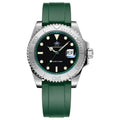 ADDIESDIVE Men's Watch Hot Sale AD2040 41mm Rotatable Bezel Waterproof 200M Diving Watch Colour Rubber Strap Luminous WristWatch