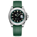 ADDIESDIVE Men's Watch Hot Sale AD2040 41mm Rotatable Bezel Waterproof 200M Diving Watch Colour Rubber Strap Luminous WristWatch