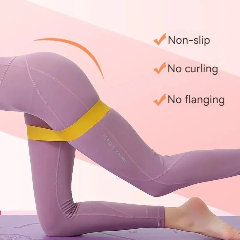 Mini latex elastic band for strength training.