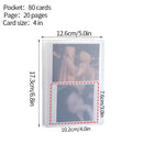 Frosted Photo Album 3/4/5inch Photo Card Train Ticket Card Collection Book Wholesale Transparent Photo Card Storage Album