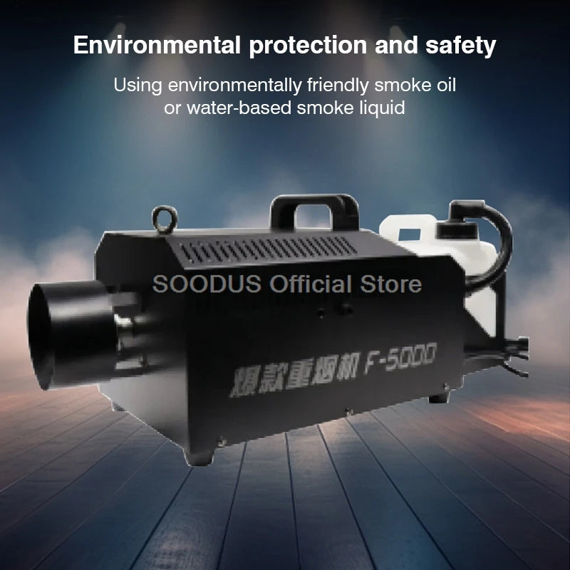 3000W High Intensity Smoke Machine With DMX Remote Control Fog Equipment Wide Coverage Smoke Effects For Stage Bar Themed Events