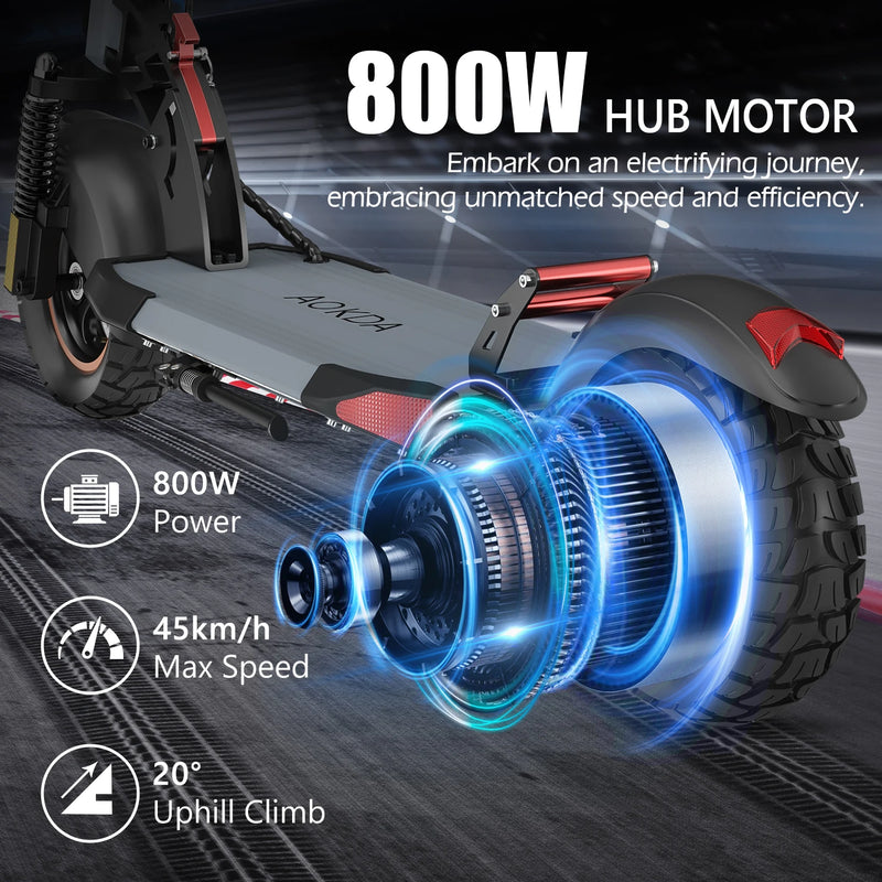 AO-A1 Fold EScooters 800W Motor 48V12.5Ah Battery Double Shock Absorber Electric Scooter Adult 10-inch Tires Scooters Electric