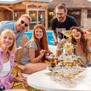 Acrylic champagne coupe glasses for engagement parties