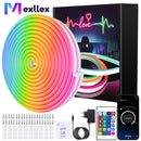 40M/30M RGB LED Neon Rope Lights, Music Sync Control with App/Remote, Flexible Lamp Color Change, Waterproof for Indoor Outdoor - BUY ABROAD NOW