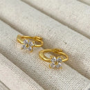 New Stainless Steel Zircon Necklaces for Women 18K Gold Plated Four Leaf Grass Collar Chain Necklace Luxury Jewelry Gift