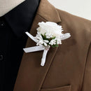 Bride Bouquet Wedding Accessories Silk Roses Artificial Flowers Bridesmaid Bouquet Groom Boutonniere Corsage Wedding Party Decor
