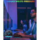 Wireless Keyboard and Mouse Combo RGB Backlit, Rechargeable Light Up Letters, Full-Size, Ergonomic, Sleep Mode, 2.4GHz - BUY ABROAD NOW