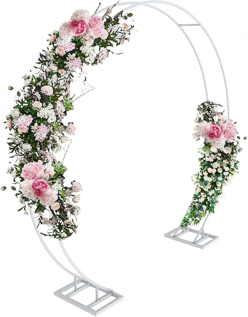 Large round metal wedding backdrop stand, garden arch,