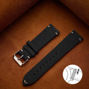 Quick Release Soft Suede Strap 14mm 16mm 18mm Wristband 20mm 22mm Brown Watch Bands Calfskin Bracelet Women&Men Accessories