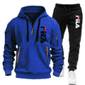 Two sets of 2026 new fashionable men's sportswear, a zippered hooded sweatshirt and sweatpants, for casual fitness and jogging
