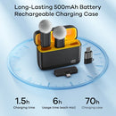 Lavalier Microphone with Charging Case Wireless mini mic for Android IOS Phone with Noise-canceling Function to Record Videos