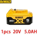 battery charger, fast charging, lithium battery, tool battery . - DEWALT original 20V, 5AH, DCB115, DCB118