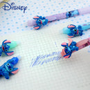 Random 6pcs Disney Anime Stitch Erasable Blue Gel Pen Kawaii Stitch Pen Stationery School Office Supplies Gifts