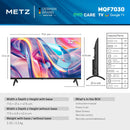 Metz QLED TV 32 "40" Inch Smart LED Television Google Tele HDR 10 Dolby Audio Bluetooth 5.1 EyeCare Tuner 2025 32MQF7030Z