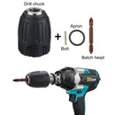 Gisam 14Pcs Electric Impact Wrench Hexs Socket Adapter Kit Drill Chuck Drive Adapter Set for Electric Drill Wrench Screwdrivers