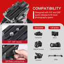 Miliboo Tripod for Camera, 75.98” Video Tripod Stand 360° Pan&-75°/+90° Tilt Head Quick Release Mid-Level Spreader MTT602II-AL