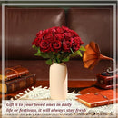 Artificial Roses Flowers Velvet Rose Bouquet for Home Wedding Decoration.