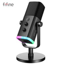 Dynamic Microphone with RGB, Control/Headphone jack/Mute, MIC for, PC Gaming, Recording, Streaming, AmpliGame-AM8. - FIFINE USB/XLR
