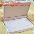 Personalized flannel jewelry box, wedding ring box, necklaces, rings, earrings, bracelets