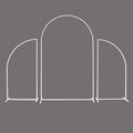 Metal Wreath Arch Set, Wedding Backdrop, Decorative Flower Stand,