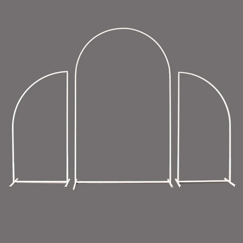 Metal Wreath Arch Set, Wedding Backdrop, Decorative Flower Stand,