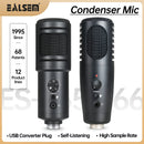 Microphone,Condenser Podcast Microphone with Plug&Play,One-Click Mute,for PC,Mac,PS4,Recording,Live,YouTube.- EALSEM 765 766 USB