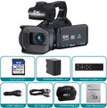 Câmera Camcorders 64MP Streaming Câmera 4.0"Touch Screen, Digital Video Câmeras Photography, YouTube Camcorder 6K Ultra HD. - KOMERY