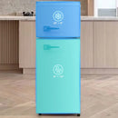 Comanlai 92L Refrigerator,Fridge-freezer Combination,with Two-door and LED Lights,28 Liters Freezer Capacity,[Energy Class D]