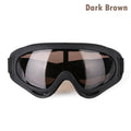 DIZETION 1Pc Winter Windproof Skiing Glasses Goggles Outdoor Sports Eyewear Glasses Ski Dustproof Cycling Lens Frame Sunglasses