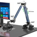 Mic Boom Arm Microphone Stand for Blue Yeti FIFINE AM8 K669B HyperX QuadCast SoloCast AT2020 Shure SM7B MV7 and Other Microphone