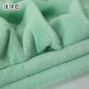 Plain Faux Fur Fabric Smooth Clothes Coats Dolls Sewing Thickened Imitation  Rabbit Plush Textile Soft Silky.