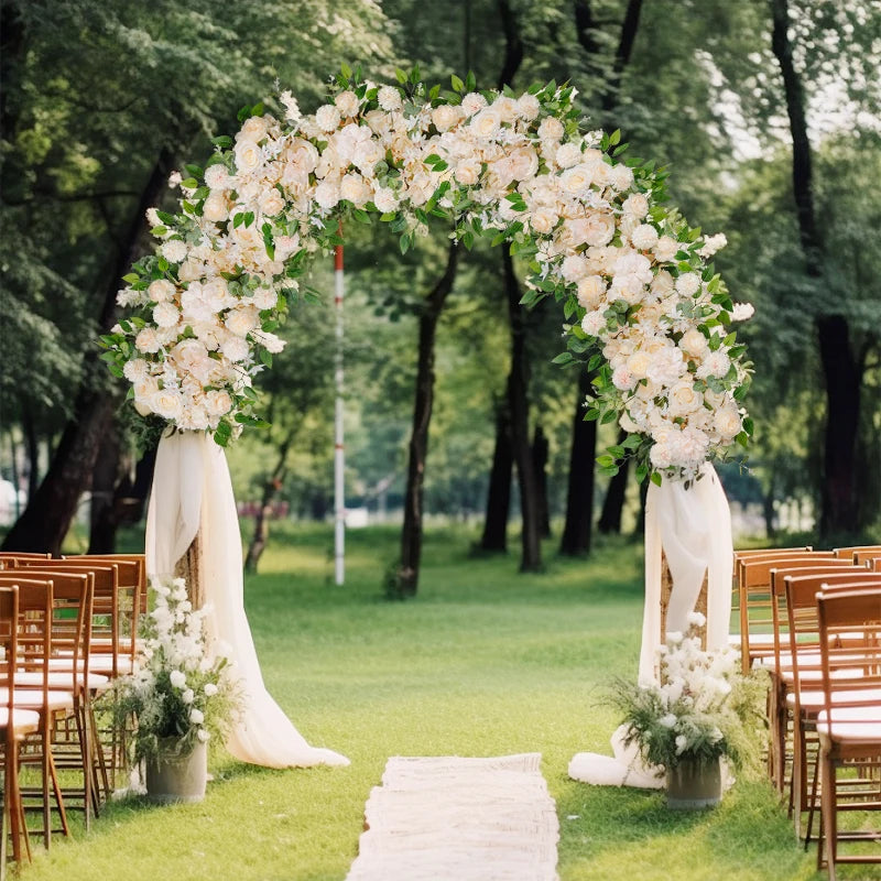 Artificial flower wall decoration for weddings, peony flower arrangements