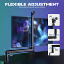 Adjustable Low-profile Arm Microphone Stand with Cable Managment/Desk Mount, Suspension Boom for K688 Ampligame AM8-BM88. - FIFINE