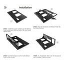 DIY Computer Open Chassis Frame Computer Open Case Rack Cable Routing Holes  Steel Plate Stable for M ATX Motherboard
