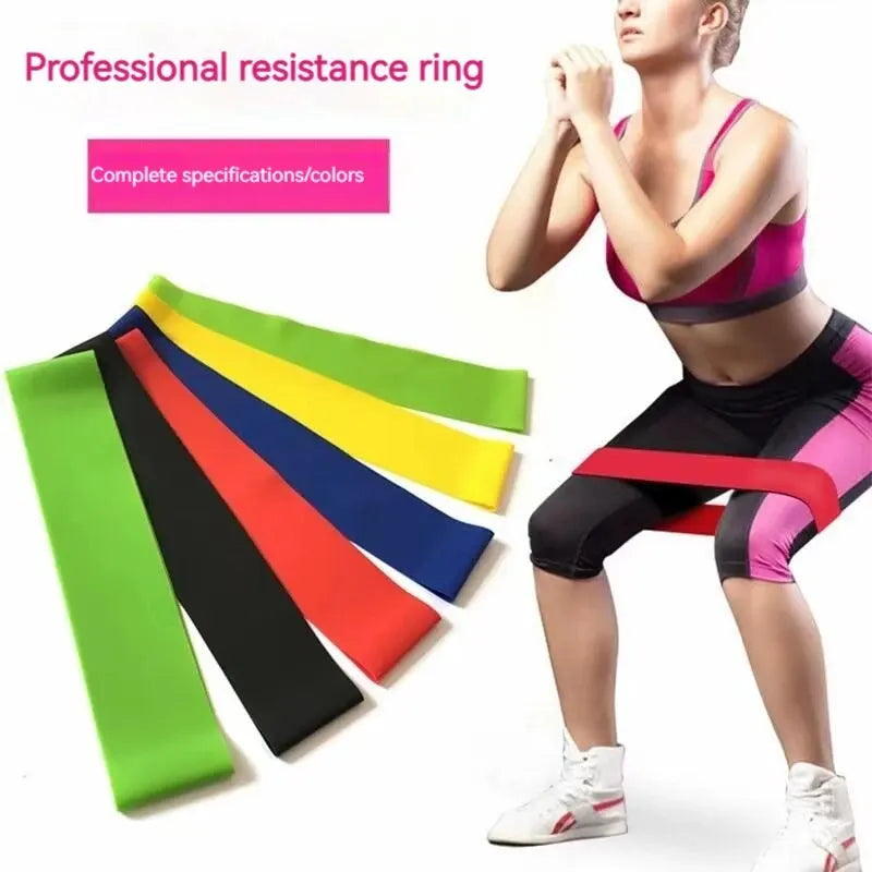 Mini latex elastic band for strength training.