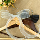 Personalized wedding hanger, custom wooden hanger for wedding dresses.