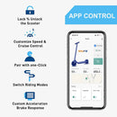 Electric Scooter with App Function, with Mobile Phone Holder and Anti-Theft Protection, Foldable E Scooter, 25-30 km - 8.5 Inch