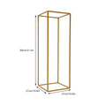 Gold metal pieces with rectangular frame for wedding backdrop, birthday party arch