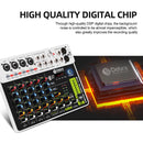 FROKET V8 Audio Mixer DJ Controller Mixing Bluetooth Phantom Power Delay Repaeat Effect  For Sound Mixing Console PC Recording