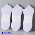 10 Pairs Women/Men Boat Socks Invisible Low Cut Silicone Non-slip Summer No-show Ankle Socks Solid Color Casual Breathable