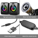 Computer Speaker Stereo Sound With Microphone 3.5mm AUX Home Office PC Speaker for Macbook Desktop Notebook Computer Loudspeaker